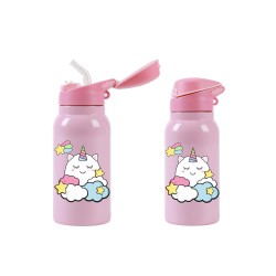 BORRACCIA TERMICA 350 ML UNICORN KIDS CON TAPPO RICHIUDIBILE